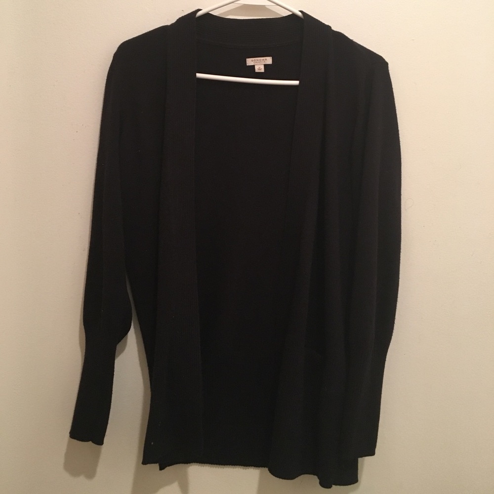 Long sleeved black cardigan